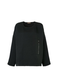 schwarzer Oversize Pullover von Nehera