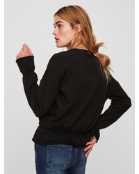 schwarzer Oversize Pullover von Noisy May