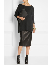 schwarzer Oversize Pullover von Donna Karan