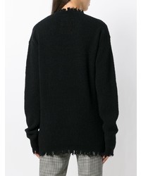 schwarzer Oversize Pullover von Uma Wang