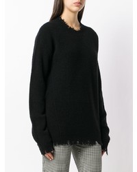 schwarzer Oversize Pullover von Uma Wang