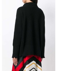 schwarzer Oversize Pullover von MSGM