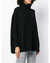 schwarzer Oversize Pullover von N.Peal