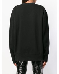 schwarzer Oversize Pullover von Helmut Lang