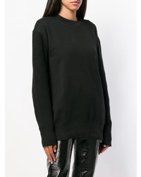 schwarzer Oversize Pullover von Helmut Lang