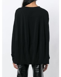 schwarzer Oversize Pullover von Rundholz