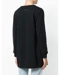schwarzer Oversize Pullover von MM6 MAISON MARGIELA