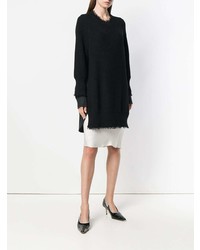 schwarzer Oversize Pullover von T by Alexander Wang
