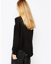 schwarzer Oversize Pullover von d.RA