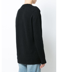 schwarzer Oversize Pullover von Simon Miller