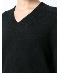 schwarzer Oversize Pullover von Simon Miller