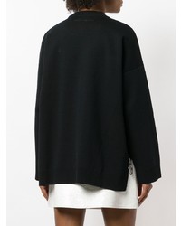 schwarzer Oversize Pullover von Paco Rabanne