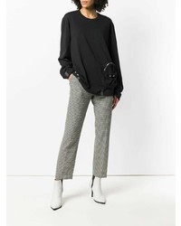 schwarzer Oversize Pullover von Helmut Lang