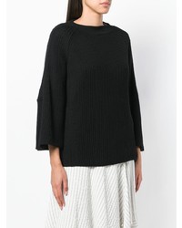 schwarzer Oversize Pullover von Stefano Mortari