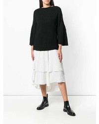 schwarzer Oversize Pullover von Stefano Mortari