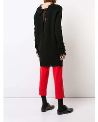 schwarzer Oversize Pullover von Uma Wang