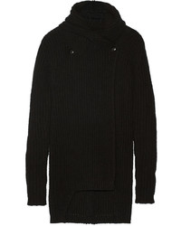schwarzer Oversize Pullover von Rick Owens