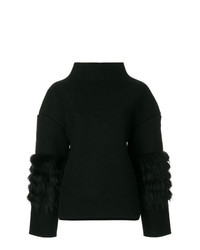 schwarzer Oversize Pullover von Saks Potts