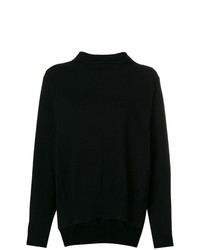 schwarzer Oversize Pullover von Semicouture