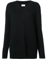 schwarzer Oversize Pullover von Simon Miller