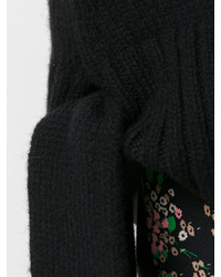 schwarzer Oversize Pullover von MSGM