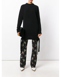 schwarzer Oversize Pullover von MSGM