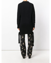 schwarzer Oversize Pullover von MSGM