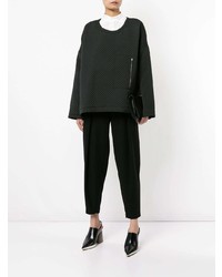 schwarzer Oversize Pullover von Nehera