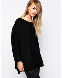 schwarzer Oversize Pullover von The Laden Showroom