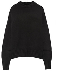 schwarzer Oversize Pullover von The Row