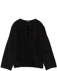 schwarzer Oversize Pullover von Tom Ford
