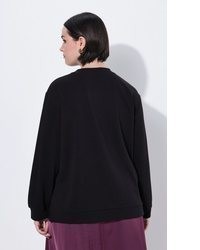 schwarzer Oversize Pullover von Ulla Popken