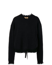 schwarzer Oversize Pullover von Uma Wang