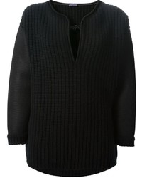 schwarzer Oversize Pullover von Ungaro