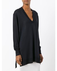 schwarzer Oversize Pullover von Calvin Klein
