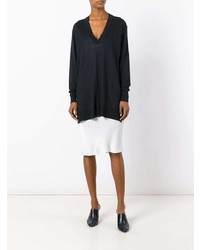 schwarzer Oversize Pullover von Calvin Klein