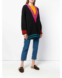 schwarzer Oversize Pullover von M Missoni