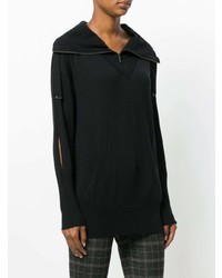 schwarzer Oversize Pullover von Sottomettimi