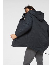 schwarzer Parka mit einem Schwalbenschwanz von edc by Esprit