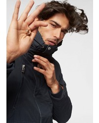 schwarzer Parka mit einem Schwalbenschwanz von edc by Esprit