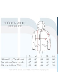 schwarzer Parka mit einem Schwalbenschwanz von INDICODE