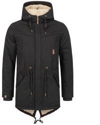 schwarzer Parka von Alessandro Salvarini