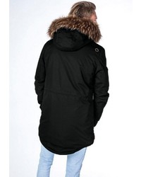 schwarzer Parka von Alife and Kickin