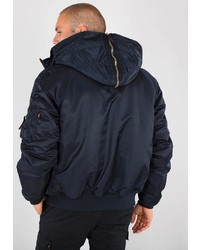 schwarzer Parka von Alpha Industries