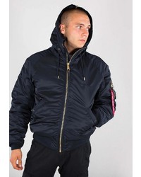 schwarzer Parka von Alpha Industries