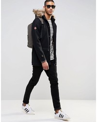 schwarzer Parka von Bellfield