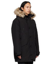 schwarzer Parka von Polo Ralph Lauren