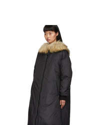 schwarzer Parka von Yves Salomon Army