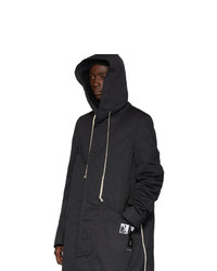 schwarzer Parka von Rick Owens DRKSHDW