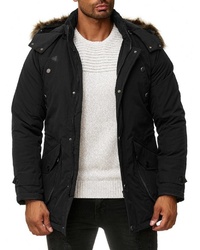 schwarzer Parka von BLACKROCK